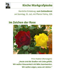 Plakat, Im Zeichen der Rose